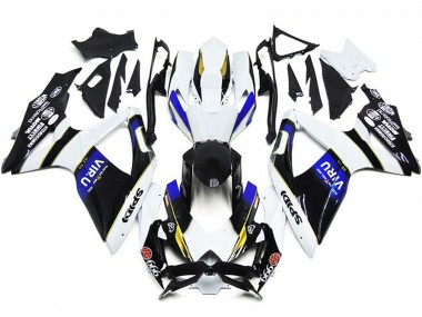 2008-2010 Suzuki GSXR 600 / GSXR 750 Motorcycle Fairings - White Blue Yellow Black Viru Canada Websites