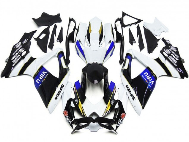 2008-2010 Suzuki GSXR 600 / GSXR 750 Motorcycle Fairings - White Blue Yellow Black Viru Canada Websites