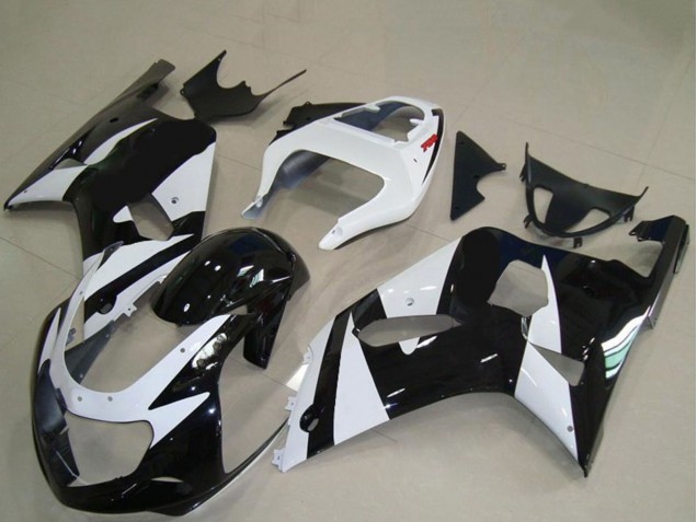 2001-2003 Suzuki GSXR 600 / GSXR 750 Motorcycle Fairings - White Glossy Black Canada Websites