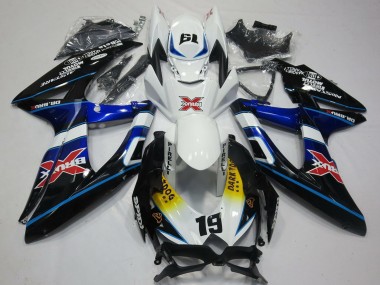 2008-2010 Suzuki GSXR 600 / GSXR 750 Motorcycle Fairings - White Blue Black Yellow Red X Dark Dog 19 Canada Websites