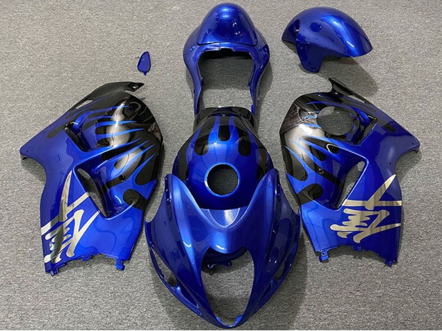 1996-2007 Suzuki GSXR 1300 Motorcycle Fairings - Deep Blue and Black Canada Websites