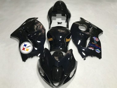 1996-2007 Suzuki GSXR 1300 Motorcycle Fairings - Glossy Black Team Logo Canada Websites