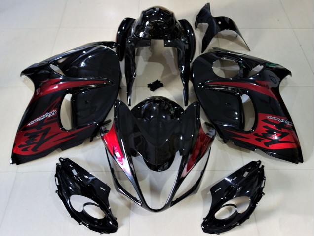 2008-2020 Suzuki GSXR 1300 Motorcycle Fairings - Glossy Black Candy Red Canada Websites