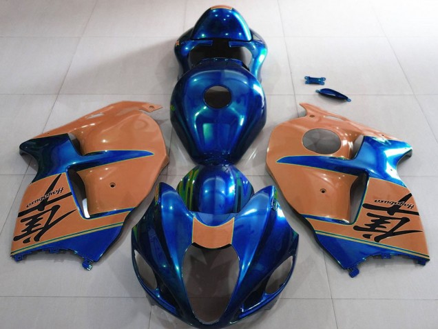 1996-2007 Suzuki GSXR 1300 Motorcycle Fairings - Glossy Blue and Desert Tan Canada Websites