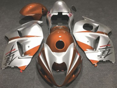 1996-2007 Suzuki GSXR 1300 Motorcycle Fairings - Glossy Orange and Silver Canada Websites
