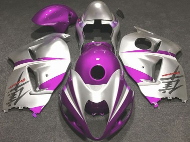 1996-2007 Suzuki GSXR 1300 Motorcycle Fairings - Glossy Pink and Silver Canada Websites