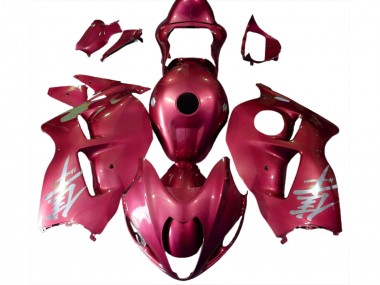 1996-2007 Suzuki GSXR 1300 Motorcycle Fairings - Glossy Red Silver Logo Canada Websites