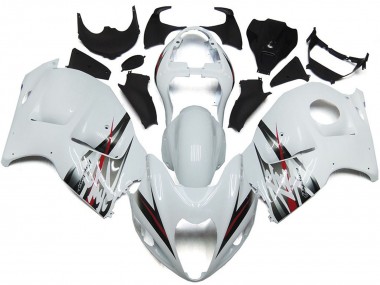 1996-2007 Suzuki GSXR 1300 Motorcycle Fairings - Glossy White and Silver Style Canada Websites
