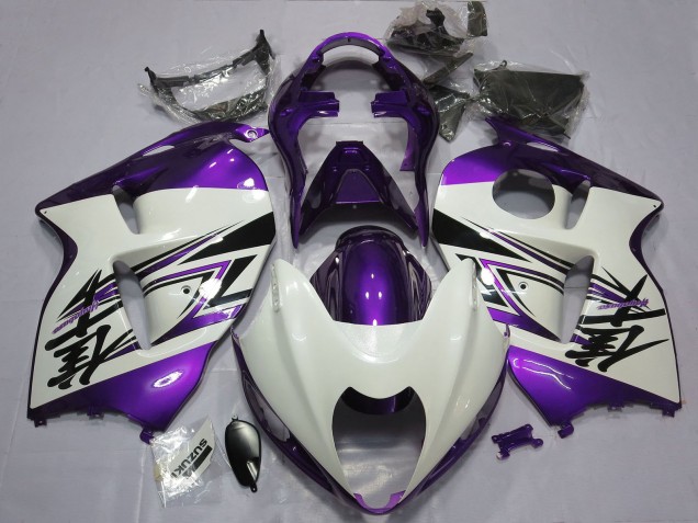 1996-2007 Suzuki GSXR 1300 Motorcycle Fairings - Glossy White Purple Canada Websites