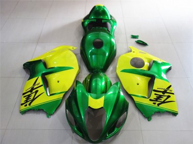 1996-2007 Suzuki GSXR 1300 Motorcycle Fairings - Green and Yellow Canada Websites