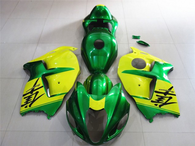 1996-2007 Suzuki GSXR 1300 Motorcycle Fairings - Green and Yellow Canada Websites