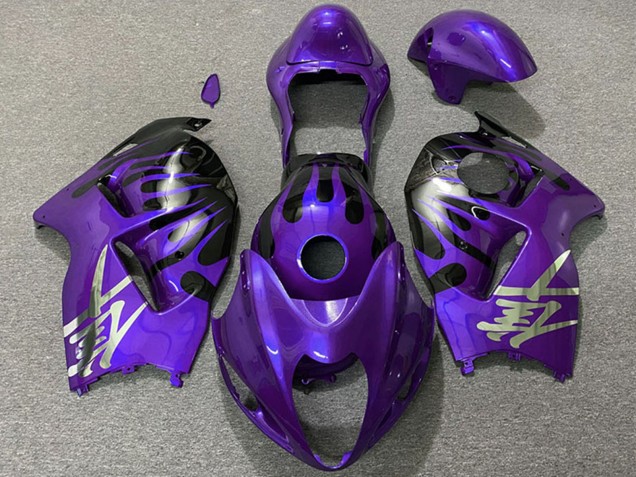 1996-2007 Suzuki GSXR 1300 Motorcycle Fairings - Purple and Black Canada Websites