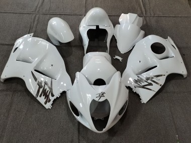1996-2007 Suzuki GSXR 1300 Motorcycle Fairings - White OEM Style with Silver Decals Canada Websites