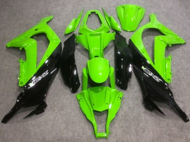 2016-2020 Kawasaki ZX10R Abs Motorcycle Fairings - Green Glossy Black Canada Websites