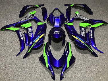2016-2020 Kawasaki ZX10R Motorcycle Fairings - Deep Blue Green Trick Star Eva Racing Canada Websites
