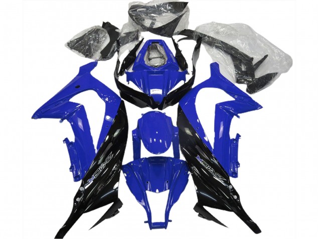 2011-2015 Kawasaki ZX10R Motorcycle Fairing - Blue Glossy Black Canada Websites