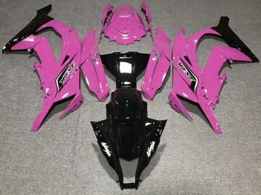 2011-2015 Kawasaki ZX10R Motorcycle Fairings - Pink Glossy Black Canada Websites