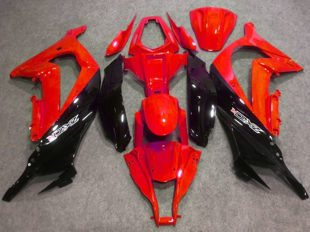 2016-2020 Kawasaki ZX10R Abs Motorcycle Fairings - Red Glossy Black Canada Websites