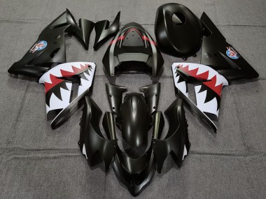 2004-2005 Kawasaki ZX10R Motorcycle Fairings - Matte Black Betty Bomber Canada Websites