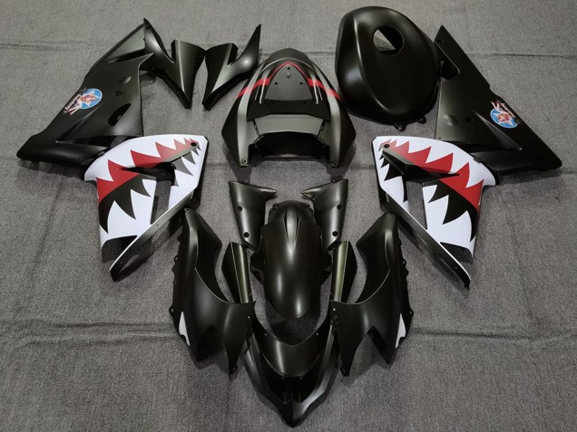 2004-2005 Kawasaki ZX10R Motorcycle Fairings - Matte Black Betty Bomber Canada Websites