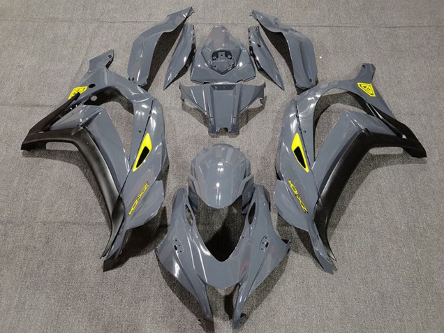 2016-2020 Kawasaki ZX10R Motorcycle Fairings - Nardo Grey Black Yellow Canada Websites