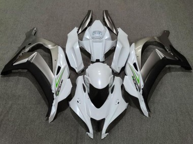 2016-2020 Kawasaki ZX10R Motorcycle Fairings - Pearl White Silver Canada Websites