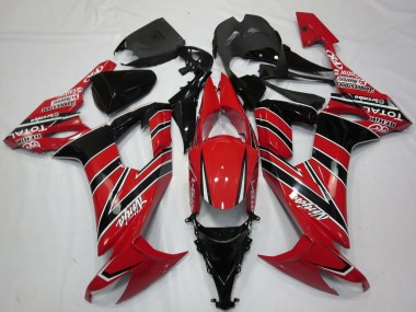2008-2010 Kawasaki ZX10R Motorcycle Fairings - Red Black Canada Websites