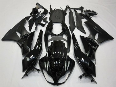 2009-2012 Kawasaki ZX6R Motorcycle Fairings - Glossy Black Matte Black Canada Websites
