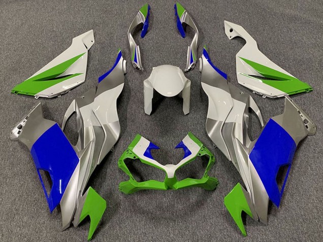 2019-2022 Kawasaki ZX6R Motorcycle Fairings - White Silver Green Blue Canada Websites