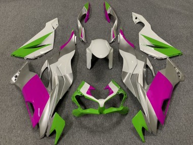 2019-2022 Kawasaki ZX6R Motorcycle Fairings - White Silver Green Pink Canada Websites