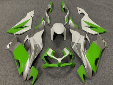 2019-2022 Kawasaki ZX6R Motorcycle Fairings - White Silver Green Canada Websites