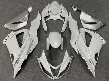 2013-2018 Kawasaki ZX6R Motorcycle Fairings - Pearl White Green Canada Websites