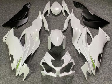 2019-2022 Kawasaki ZX6R Motorcycle Fairings - Pearl White Green Canada Websites