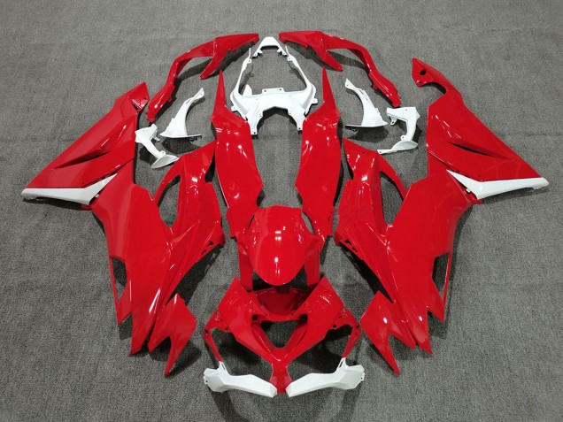 2019-2022 Kawasaki ZX6R Motorcycle Fairings - White Red Canada Websites