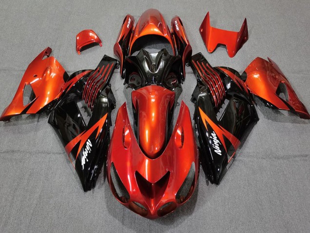 2006-2011 Kawasaki ZX14R Motorcycle Fairings - Red Glossy Black Canada Websites