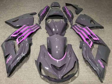 2012-2024 Kawasaki ZX14R ZZR1400 Motorcycle Fairings - Nardo Grey Pink Canada Websites