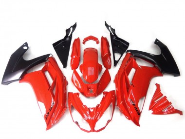 2012-2014 Kawasaki ER6F Motorcycle Fairings - Red Glossy Black Canada Websites