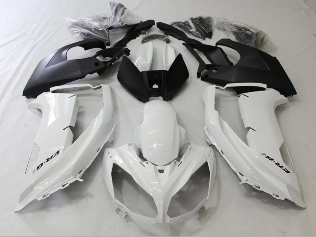 2012-2014 Kawasaki Ninja ER6F Motorcycle Fairings - Glossy White Matte Black Canada Websites