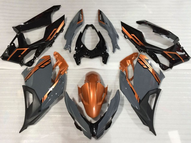 2018-2024 Kawasaki Ninja 400 Motorcycle Fairings - Orange Nardo Grey Glossy Black Canada Websites