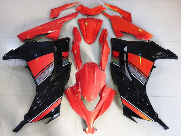 2013-2024 Kawasaki Ninja 300 Motorcycle Fairing - Red Black Canada Websites
