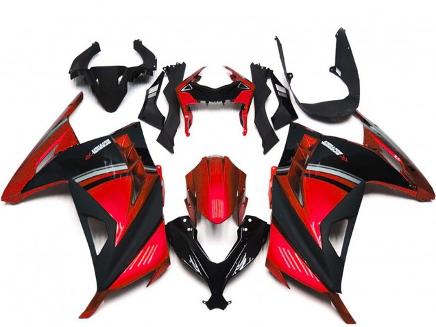 2013-2024 Kawasaki Ninja 300 Motorcycle Fairings - Red Black Canada Websites