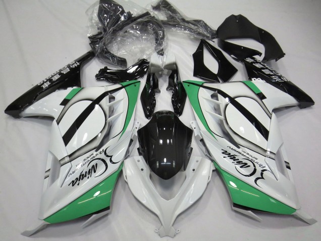 2013-2024 Kawasaki Ninja 300 Motorcycle Fairings - Glossy White Green Black Canada Websites