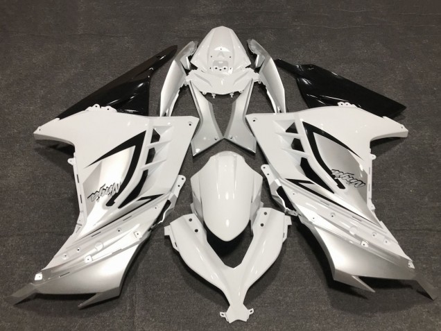 2013-2024 Kawasaki Ninja 300 Motorcycle Fairings - Glossy White Silver Black Canada Websites