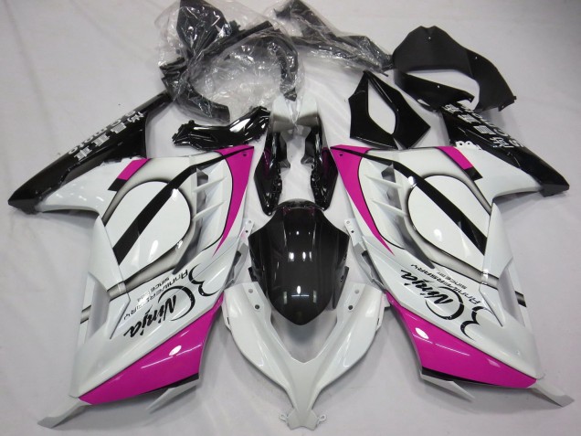 2013-2024 Kawasaki Ninja 300 Motorcycle Fairings - Glossy White Pink Black Canada Websites