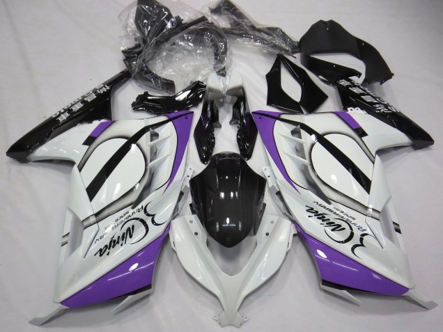 2013-2024 Kawasaki Ninja 300 Motorcycle Fairings - Glossy White Purple Black Canada Websites