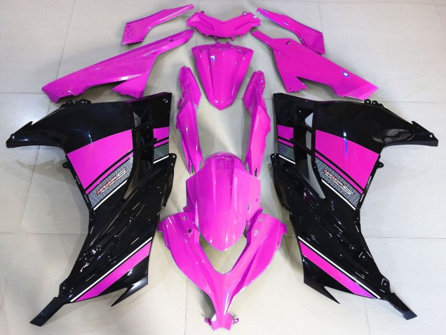 2013-2024 Kawasaki Ninja 300 Motorcycle Fairings - Hot Pink Black Canada Websites