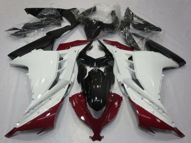 2013-2024 Kawasaki Ninja 300 Motorcycle Fairings - White Maroon Red Black Canada Websites