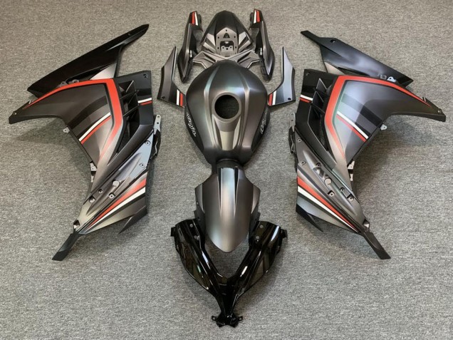 2013-2024 Kawasaki Ninja 300 Motorcycle Fairings - Matte Black Red Canada Websites