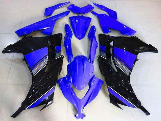 2013-2024 Kawasaki Ninja 300 Motorcycle Fairings - Blue Black Canada Websites