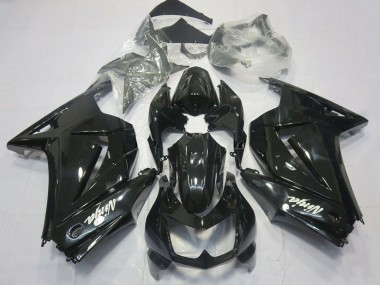2008-2012 Kawasaki Ninja 250 Motorcycle Fairings - Glossy Black White Ninja Canada Websites